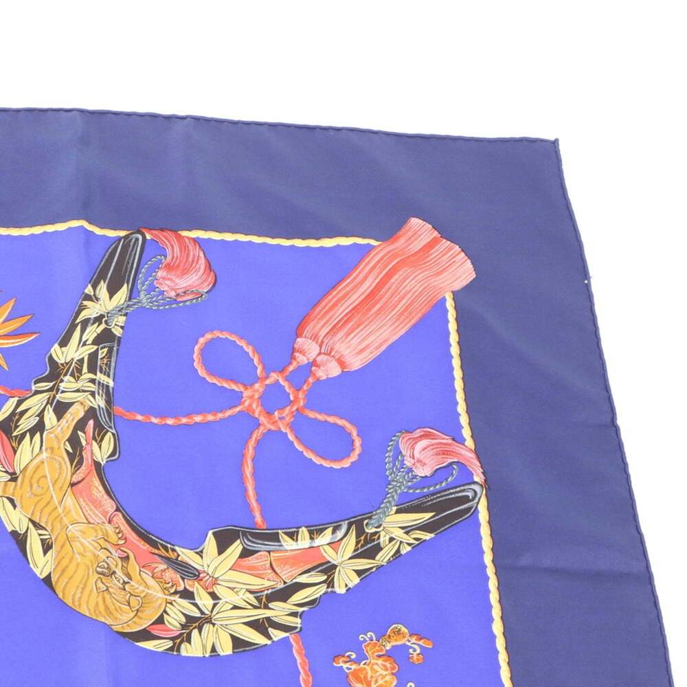 HERMES Black Silk Scarf - Picture 2 of 9